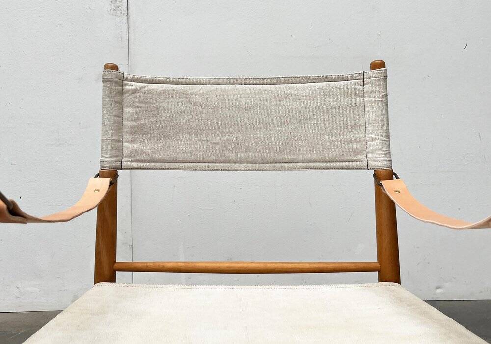Mid-century modern Danish safari chair by Farstrup, 1960s.