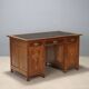 Bureau Liberty en acajou avec cuir et incrustations