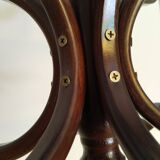 Parrot coat rack, Thonet style, Baumann, turned wood, 1950s