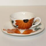 Service à café Tournesols complet en faïence de Gien