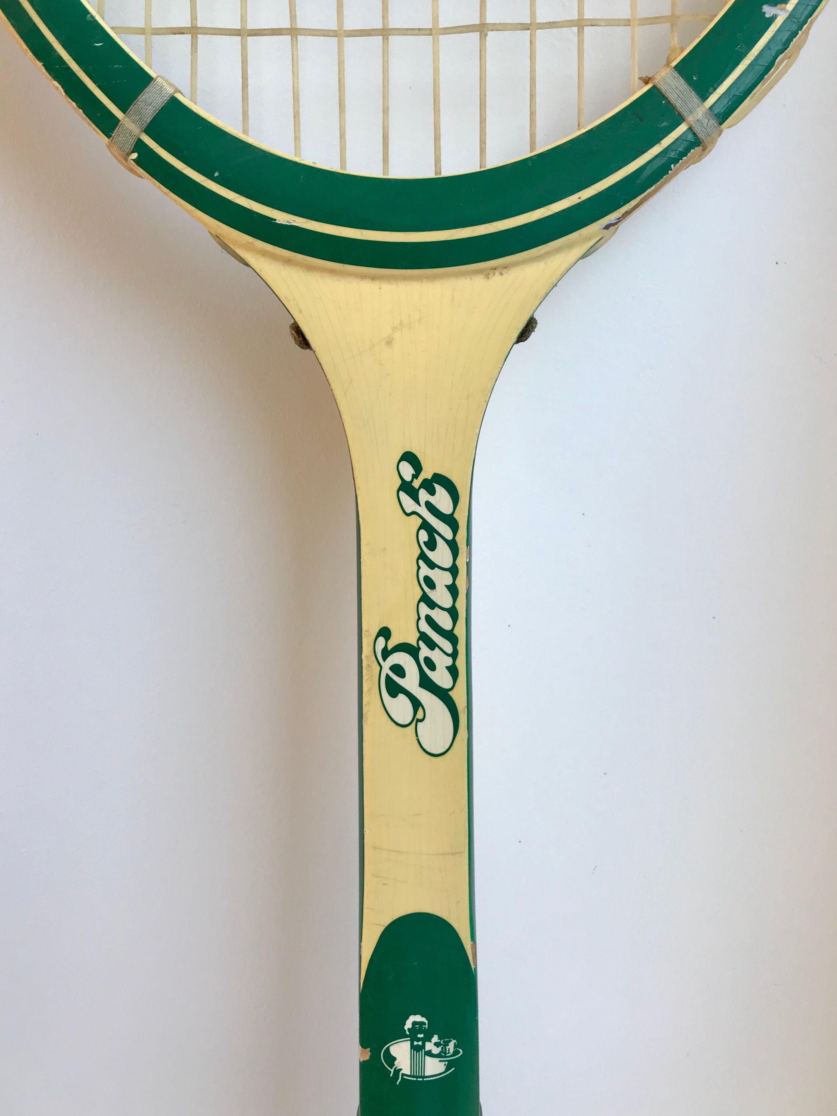 Panach' 70s green tennis racket