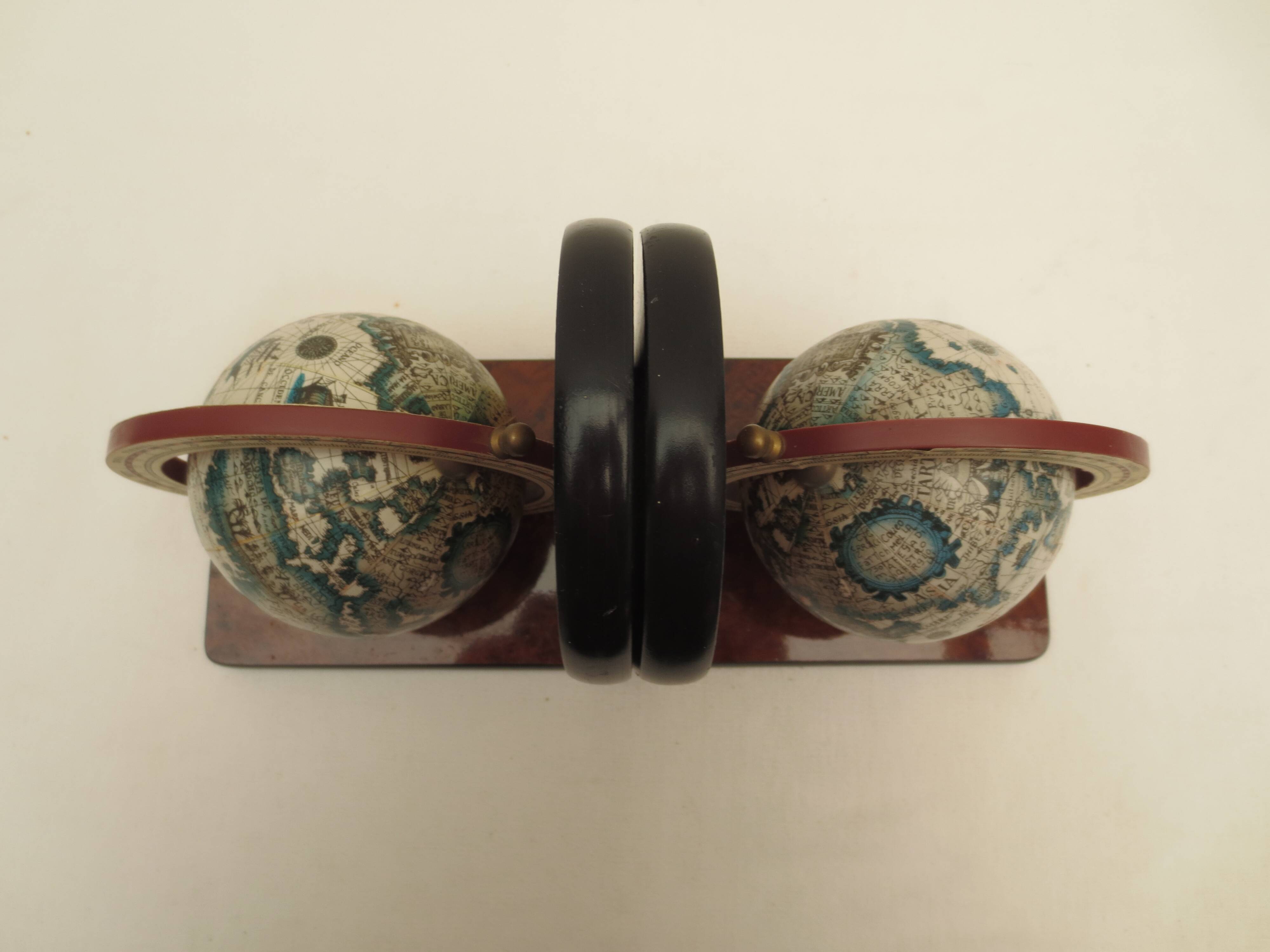 pair of vintage formica bookends