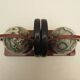 pair of vintage formica bookends