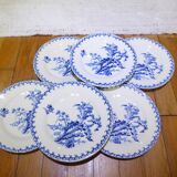 6 assiettes à dessert Gien Chardons (7)