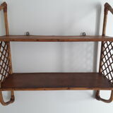 Vintage rattan floor