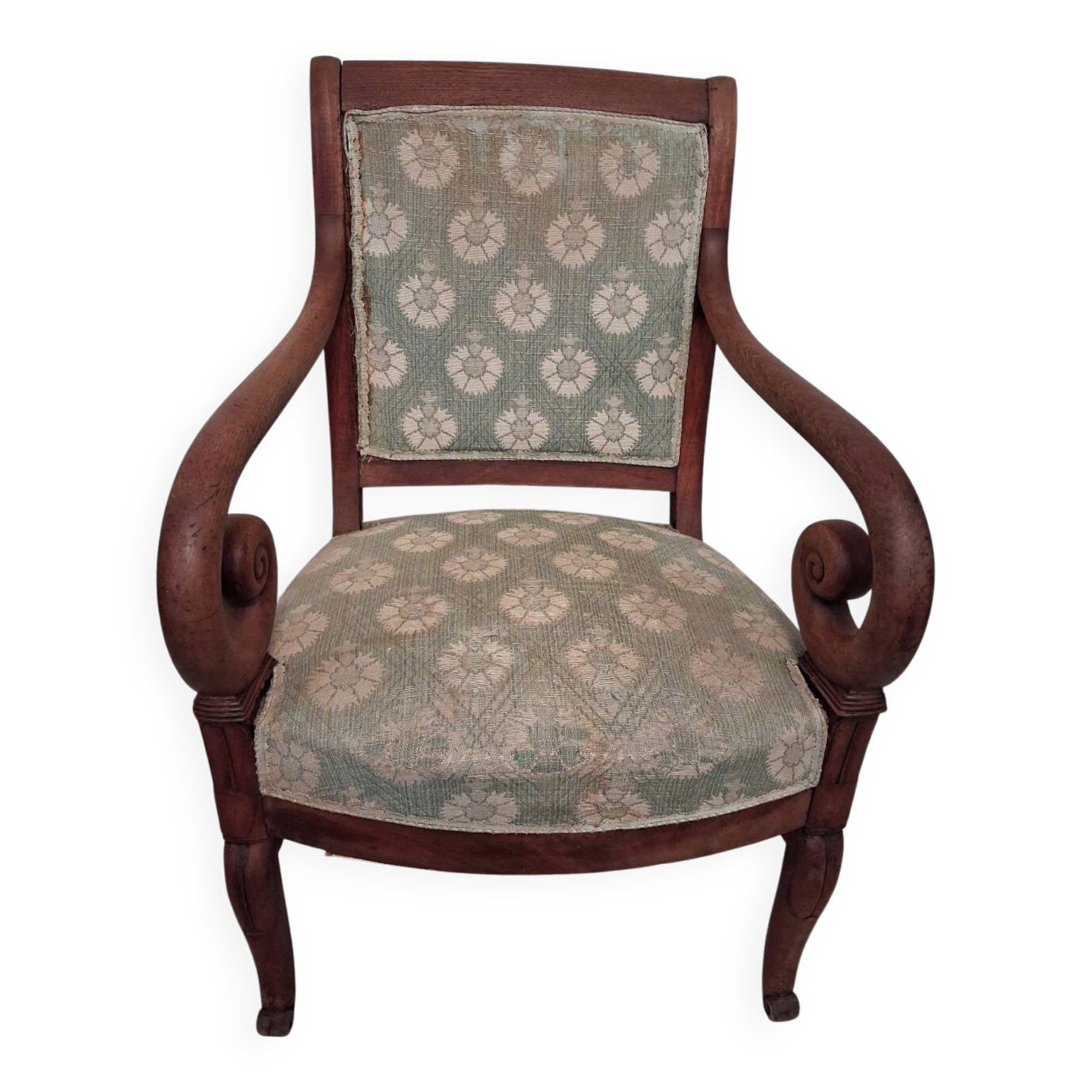 Cross-back armchair in Directoire style