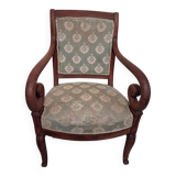 Cross-back armchair in Directoire style