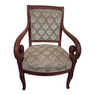 Cross-back armchair in Directoire style