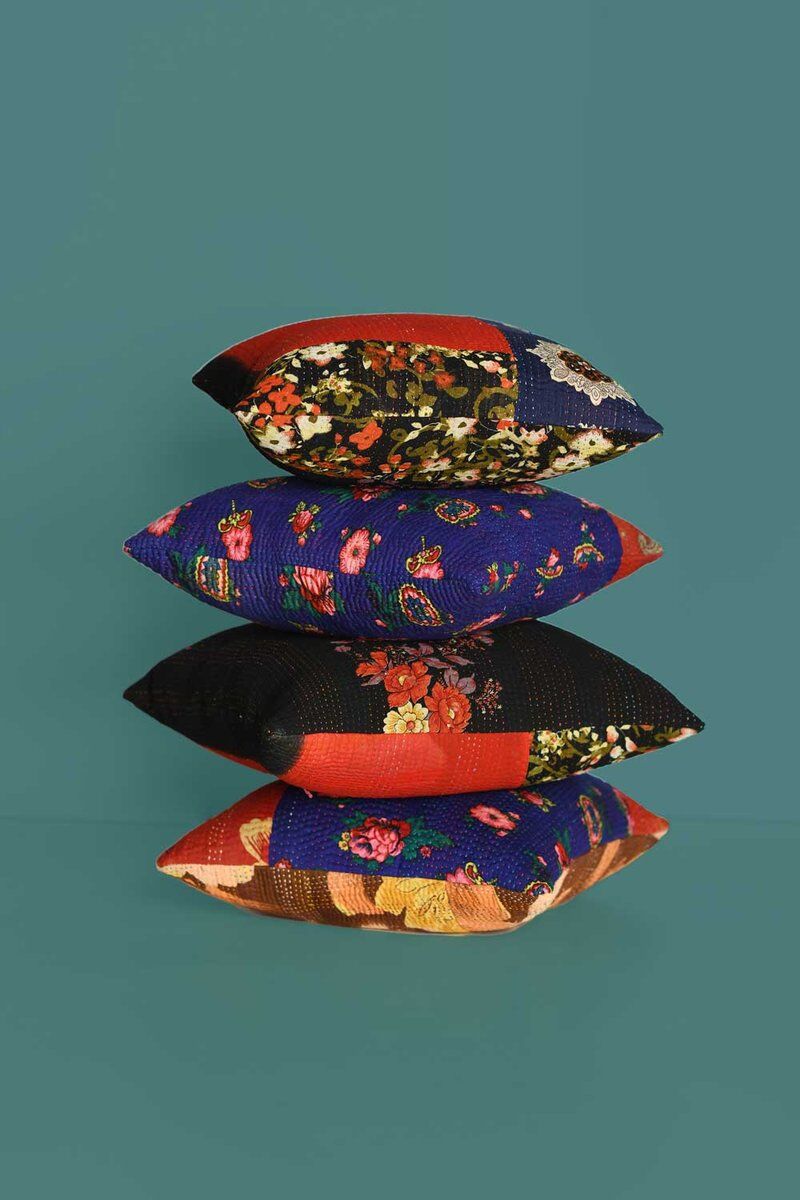 Coussins vintage en tissus afghans vintage, années 1980, lot de 8