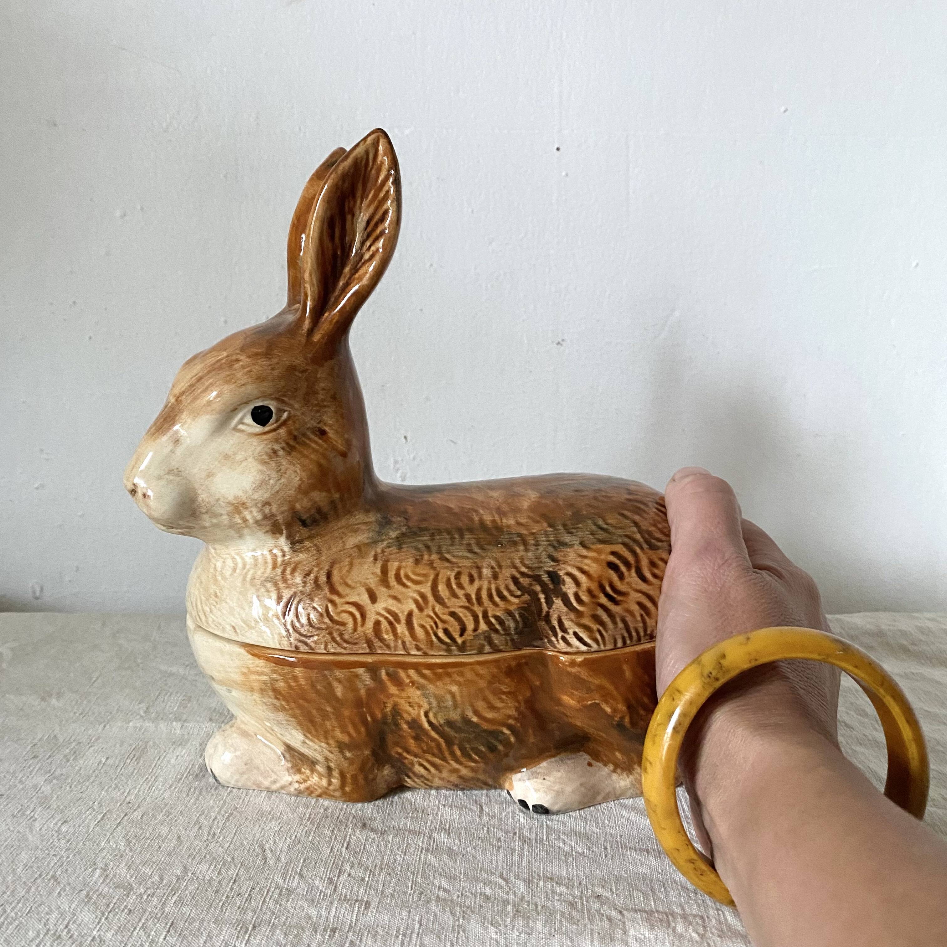 Ceramic rabbit, Caugant earthenware terrine
