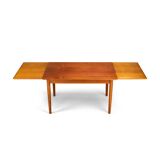 Teak danish extendable dining table, 1960
