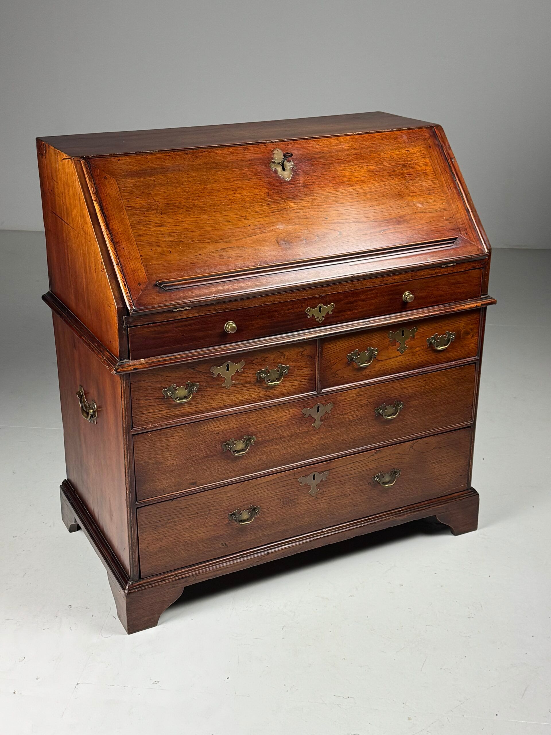 English secretary 18th century teak