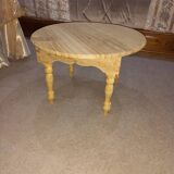 Table en bois de cèdre berbère, table basse en bois traditionnelle