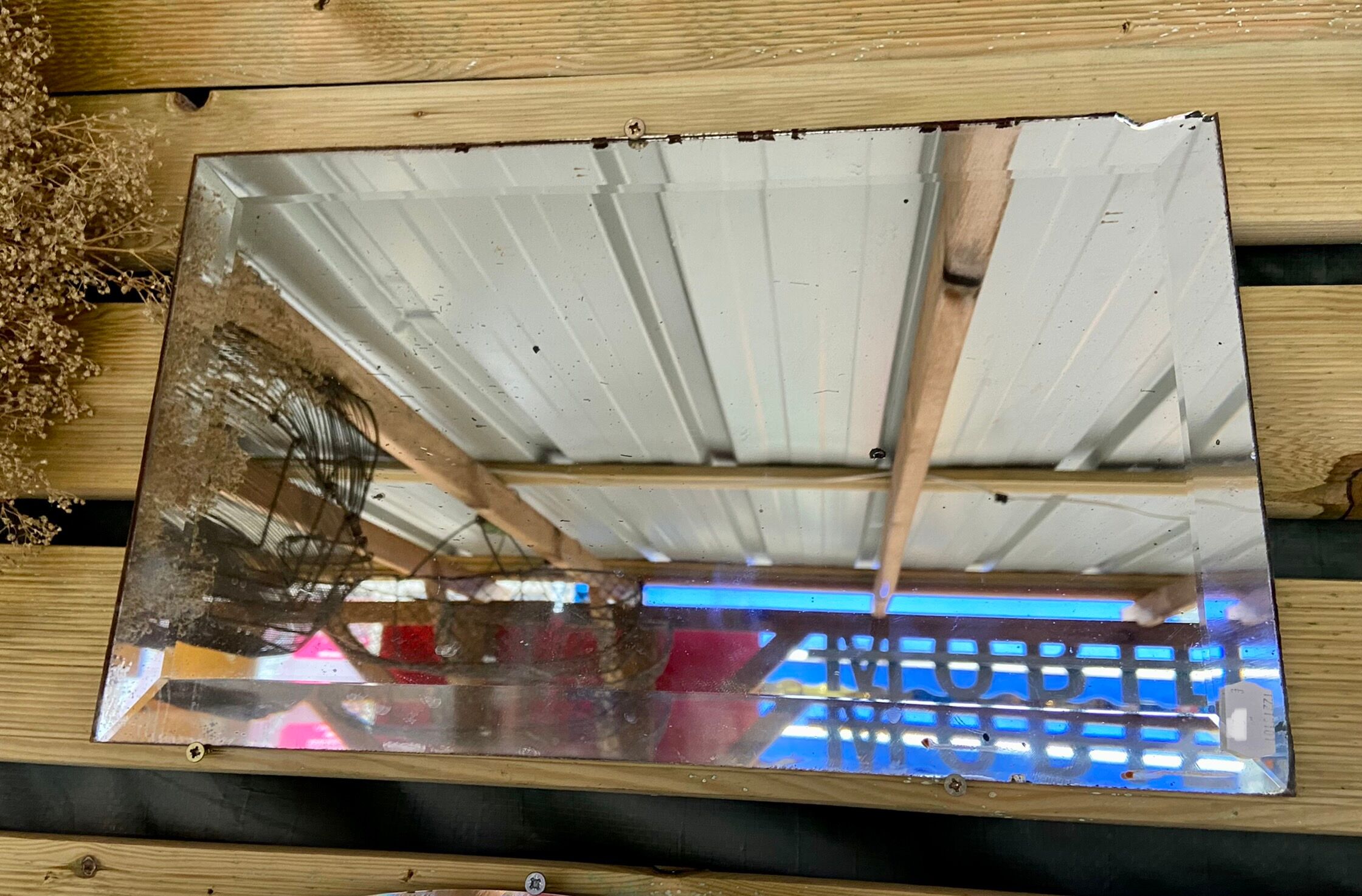 Miroir Rectangulaire Ancien Biseauté 40x27cm