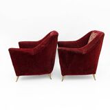 Pair of mid-century modern Italian armchairs for Ariberto Colombo