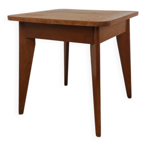 table basse années 50, - pieds compas
