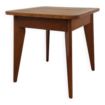 Table basse années 50, pieds compas