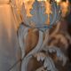 2 Florentine metal leaf wall lights