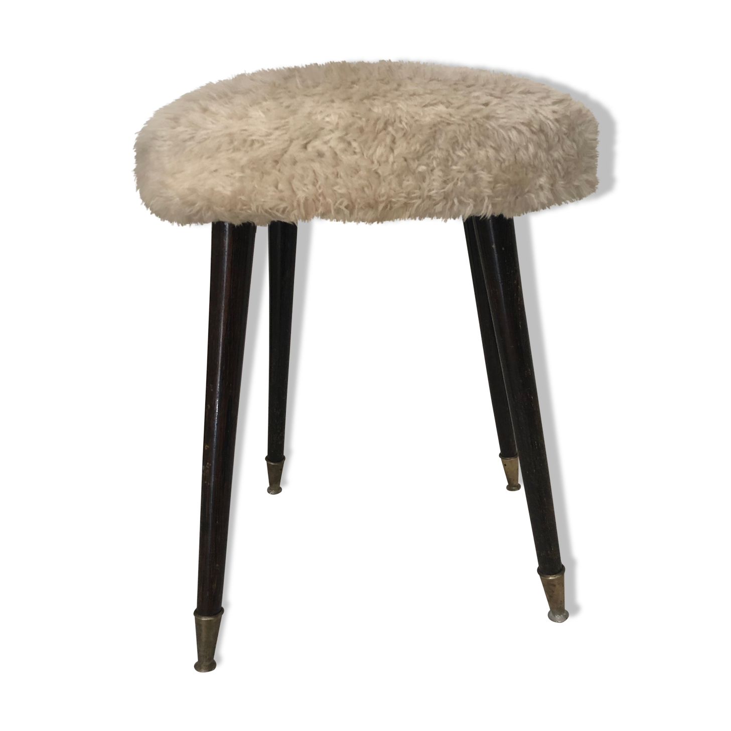 Stool vintage rug