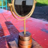 Dual facet swivel table mirror