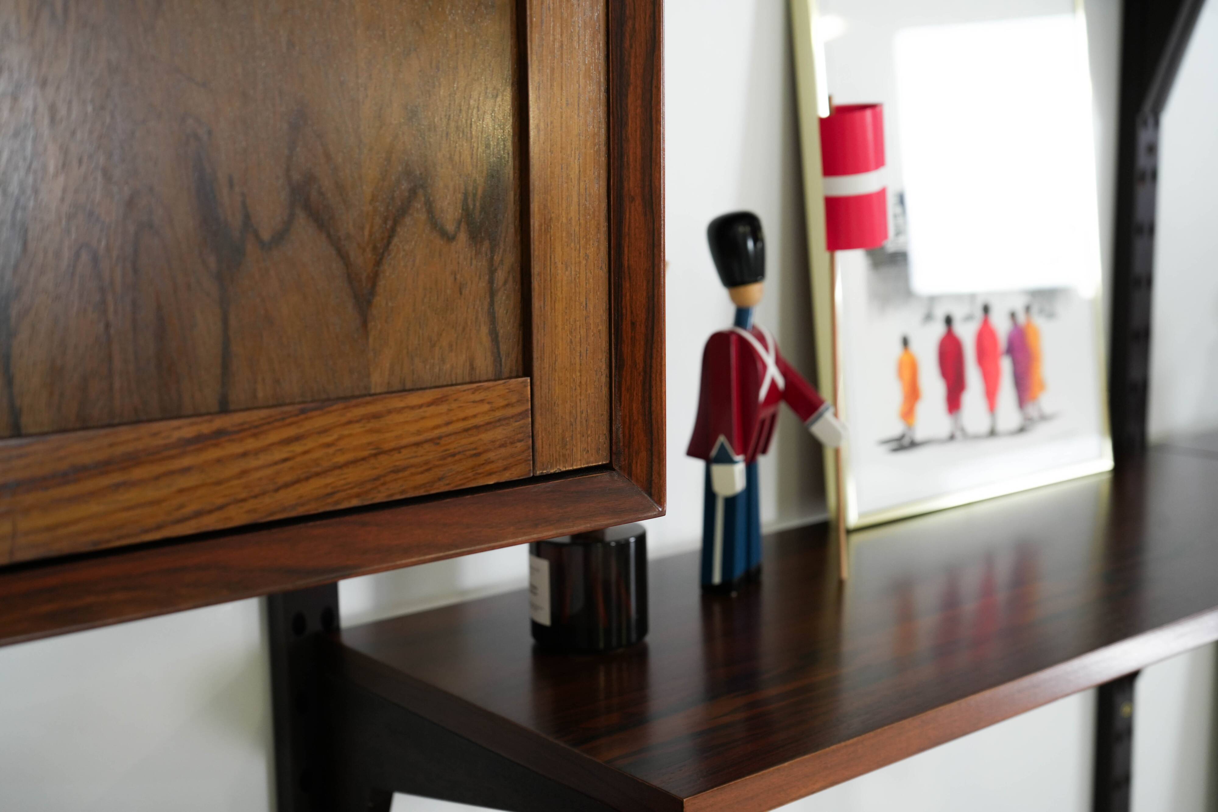 Modular shelving by Poul Cadovius, rosewood, 1970s