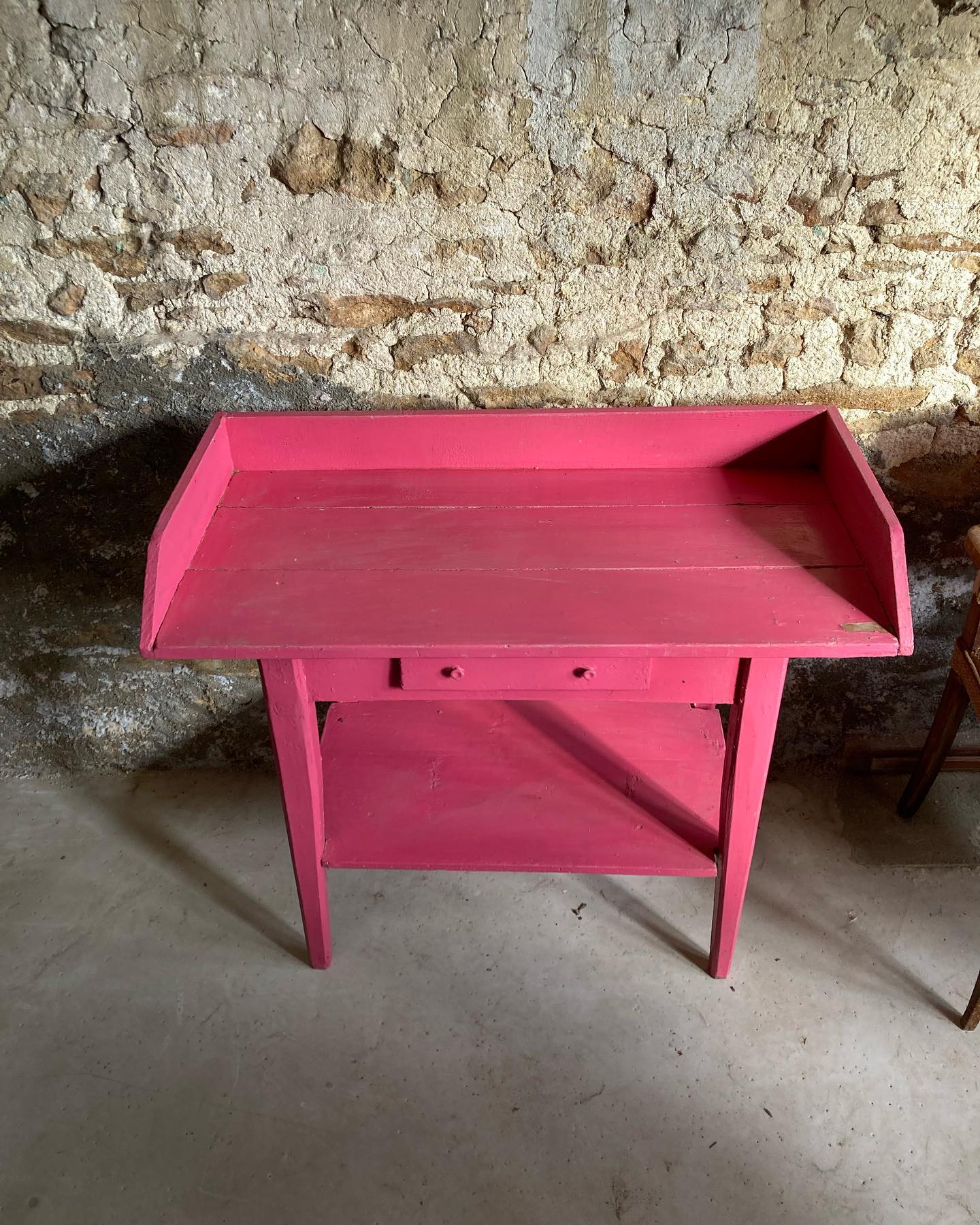 Pink side table