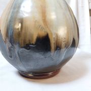 Grand vase en grès flammé de Boufflioux signé GUÉRIN - Années 30