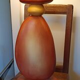 ceramic pebble lamp 1990 signed François Chatain
