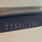 Set of 6 Cristal d'Arques 16cl Versailles vintage champagne flutes