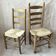 Paire de chaises campagnarde bois et corde