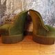 Pair of green toad armchairs