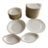 Table service 35 pieces Limoges porcelain