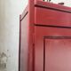 Red lacquered enfilade 1970 160cm