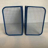 Pair of blue mesh bookends