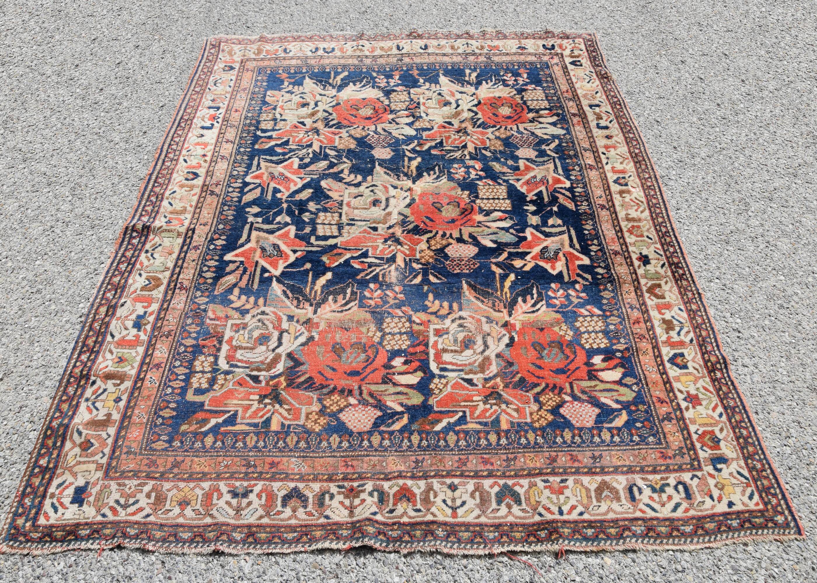 Antique Iranian Afshar Golfang Rug: 2.00 X 1.64 Meters
