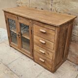 Ancien vaisselier en teck birman