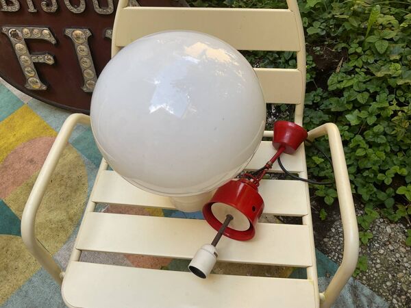 lustre grosse ampoule années 70