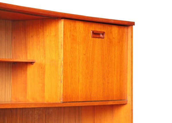 Enfilade haute scandinave en teck, Années 60