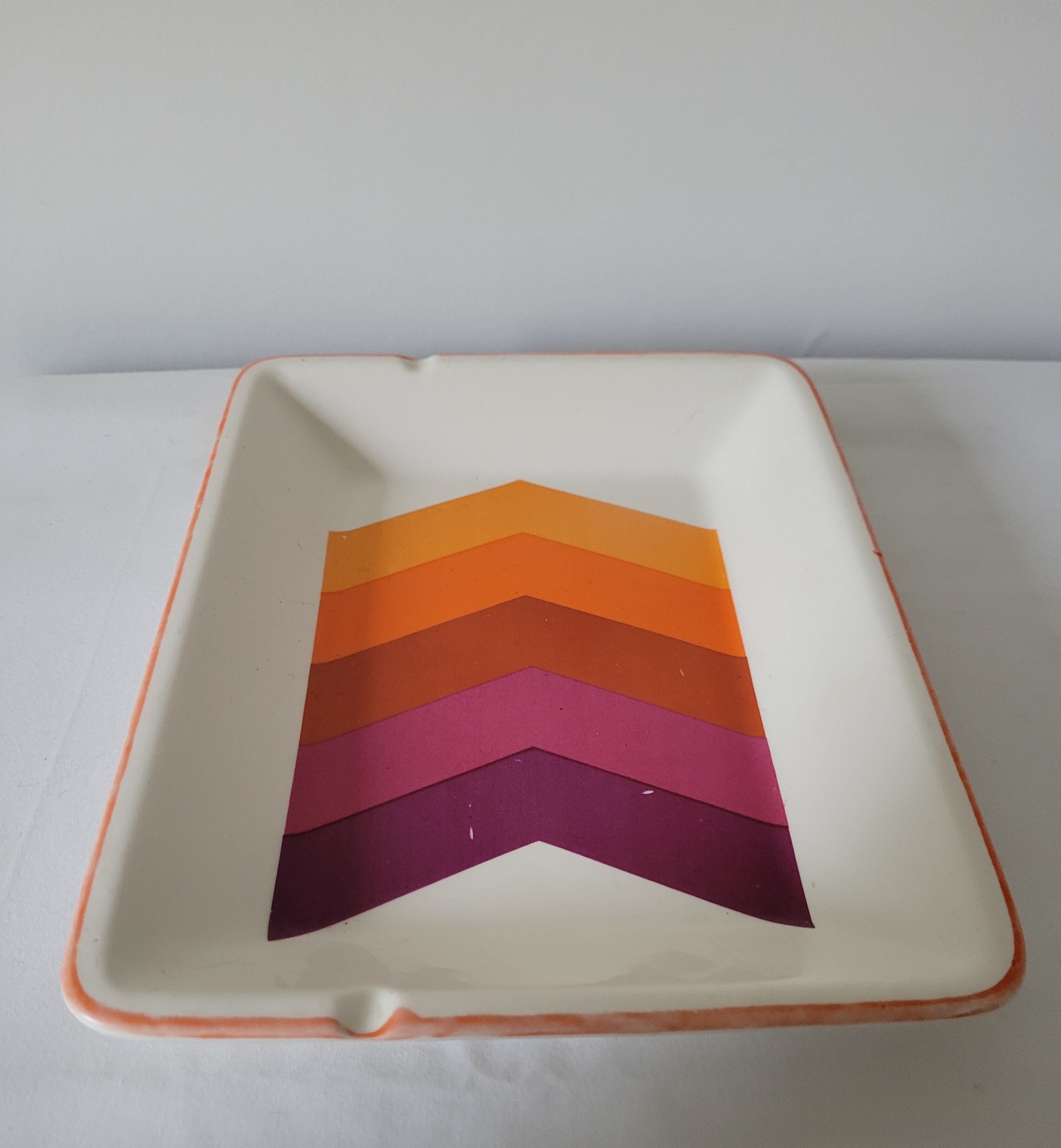 Ashtray Fleches faience of Gien