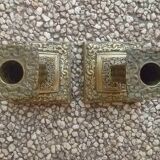 Pair of brass candlesticks, vintage