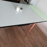 Table with formica extensions and oak
