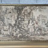 Old tapestry with country decor