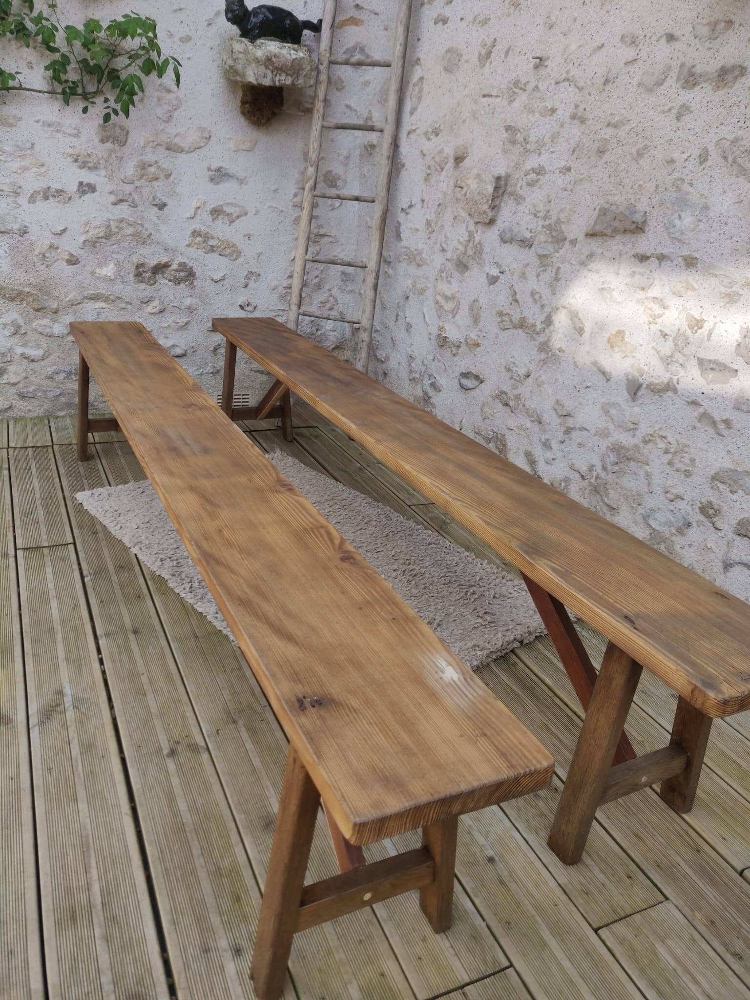 Pair of old benches