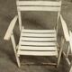 Garden furniture table and 4 armchairs 60's in its juice