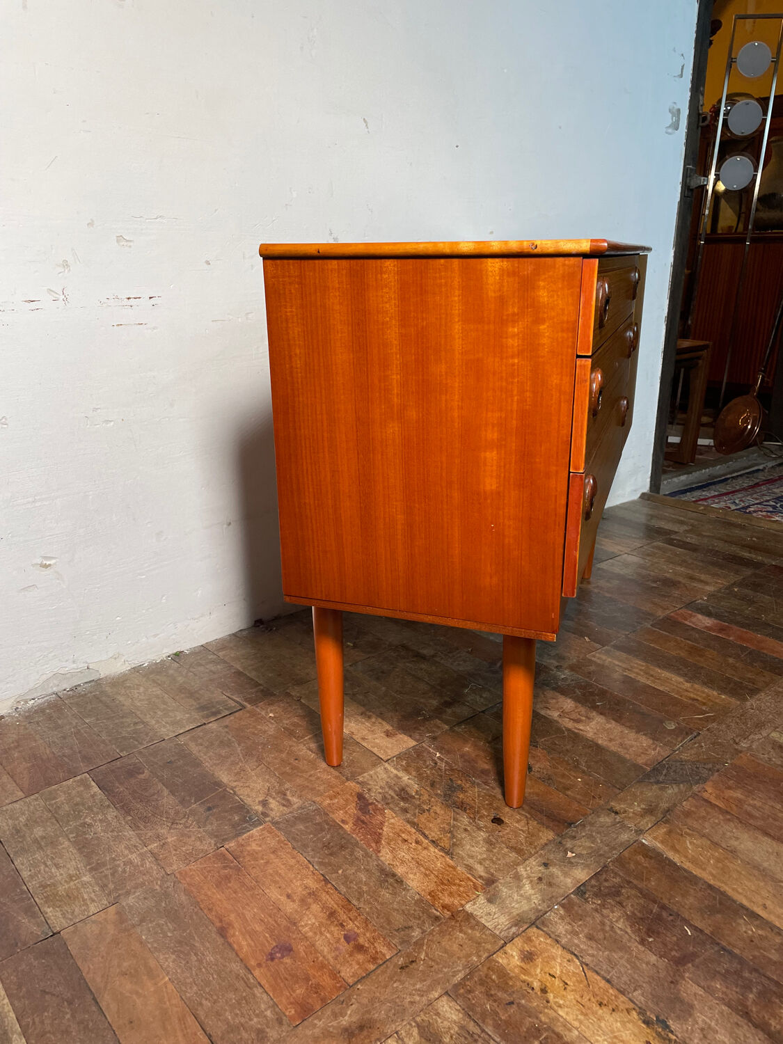 Mid century retro vintage sideboard teak by schreiber 1960