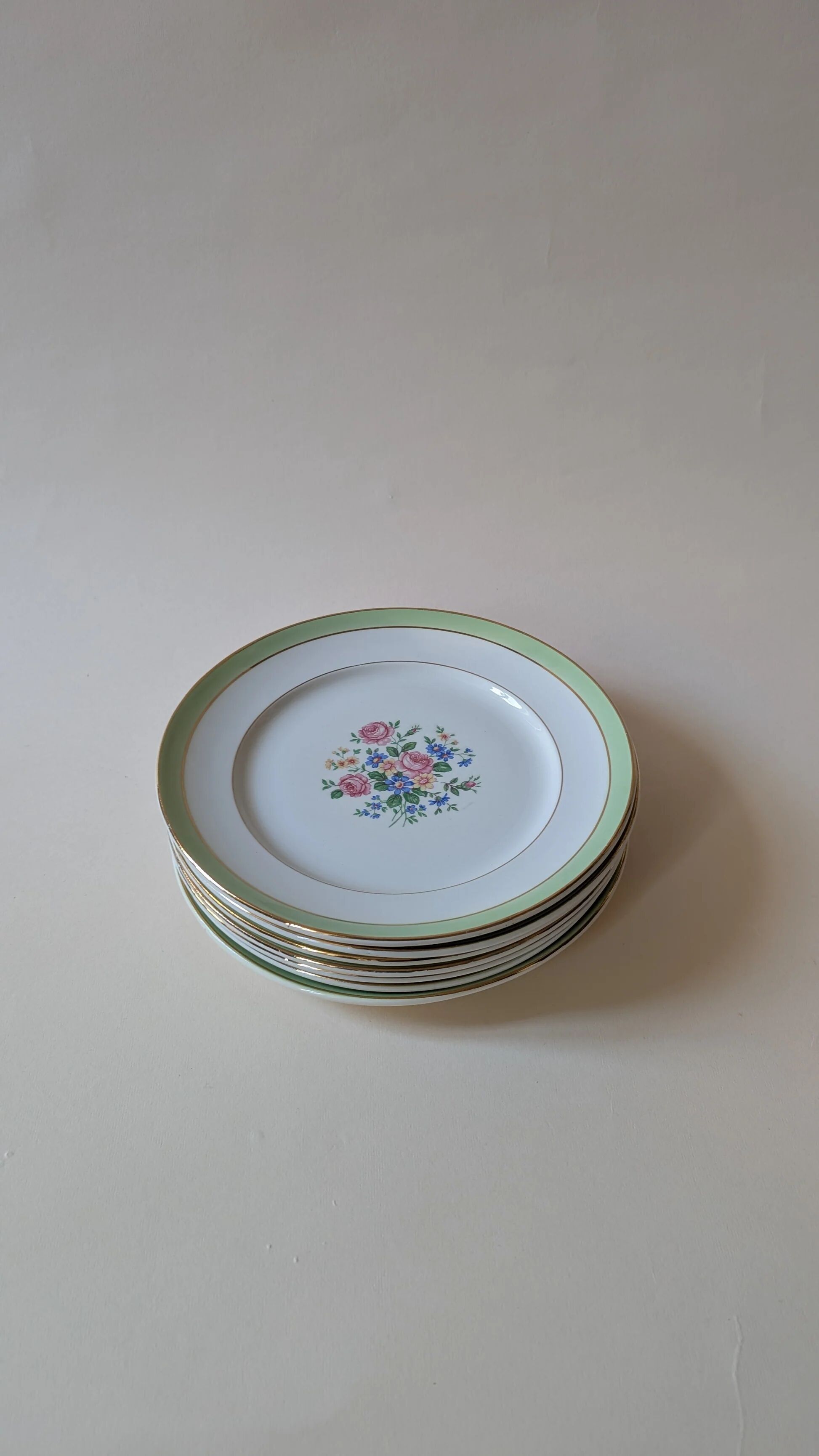 Ensemble de 7 assiettes plates - Orchies - Moulin des loups