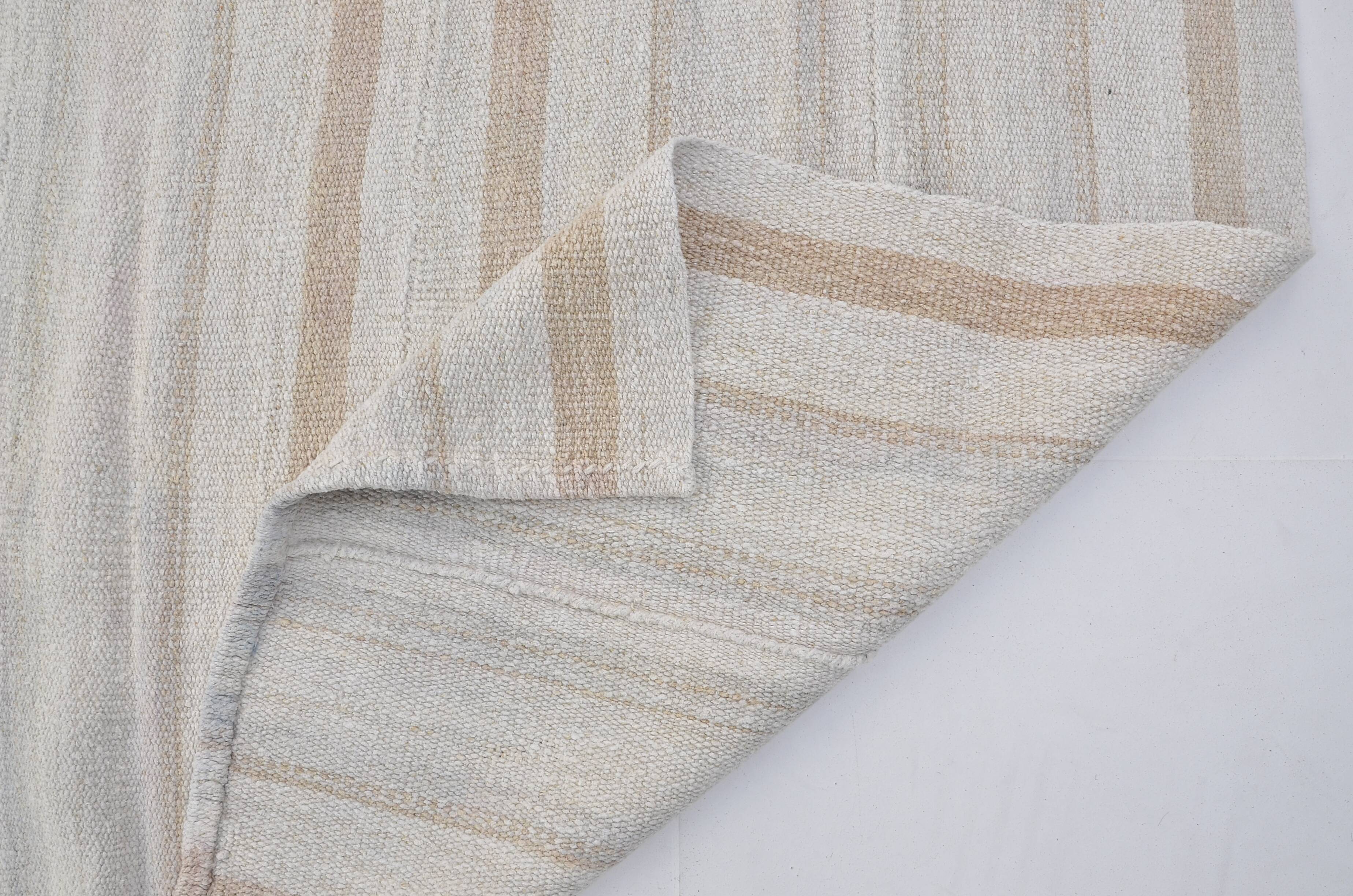Turkish Handwoven Hemp Kilim Rug, sku 3663