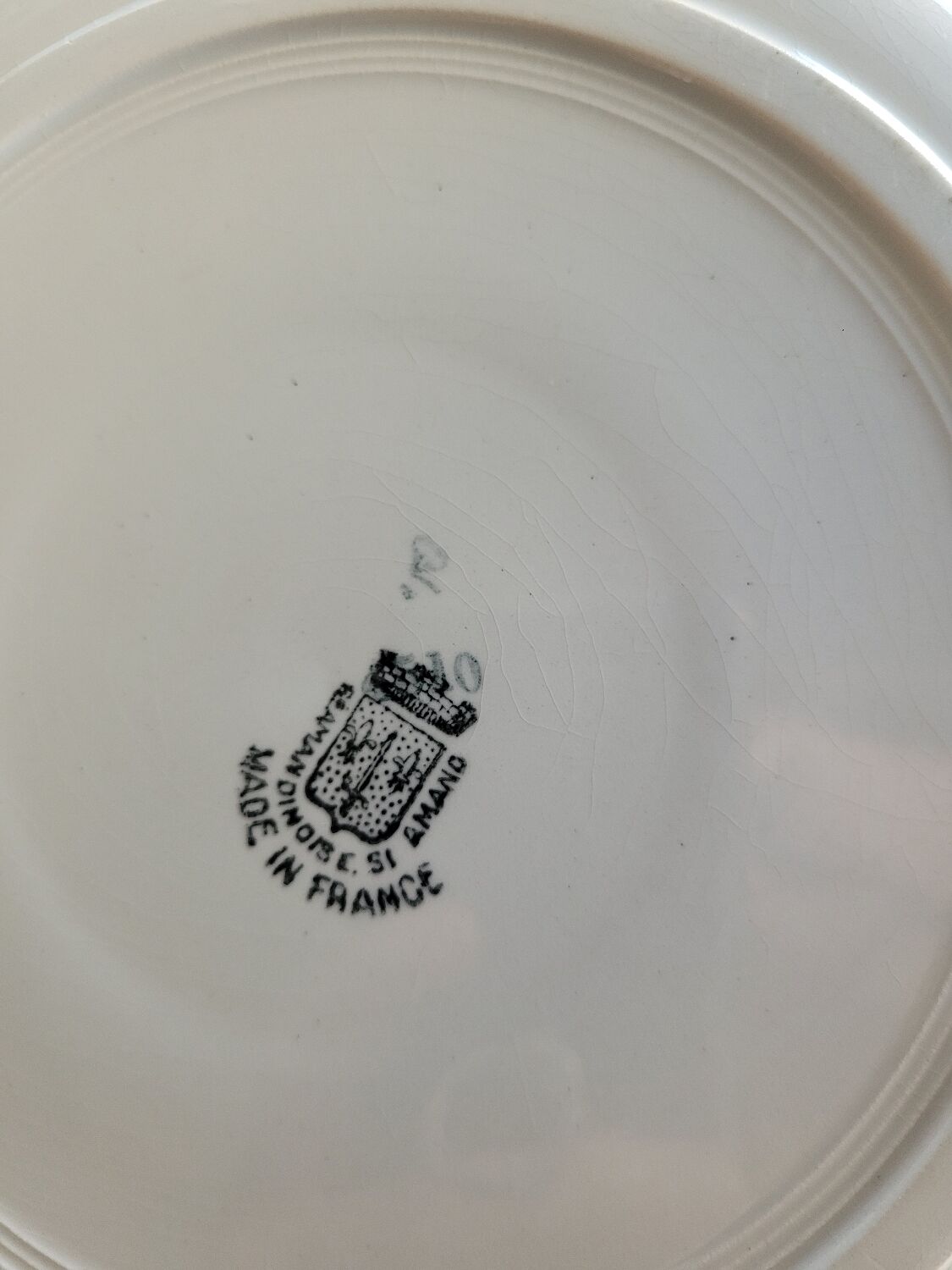 Presentation plate Saint Amandinoise n°6510