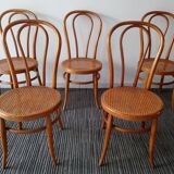 Suite of 5 chairs bistro 70's