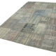 Handwoven turkish contemporary 204 cm x 304 cm grey patchwork carpet